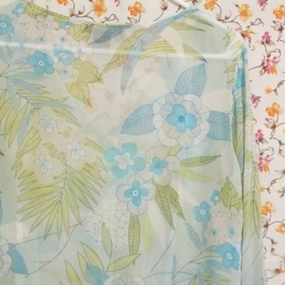 The Limited Tops - CLOSING SALE The Limited - Sheer Floral Blouse